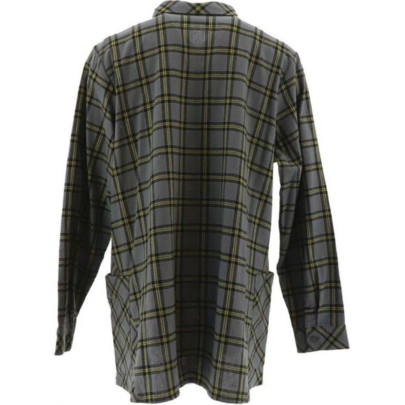 Joan Rivers Tartan Plaid Flannel Shirt - Picture 5 of 6